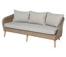 Zahradní ratanová lavice SCANDINAVE 3-místná