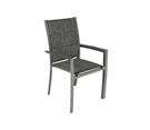Zahradní hliníková židle ALLURE - šedá
